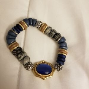 Chico's blue and brown bracelet